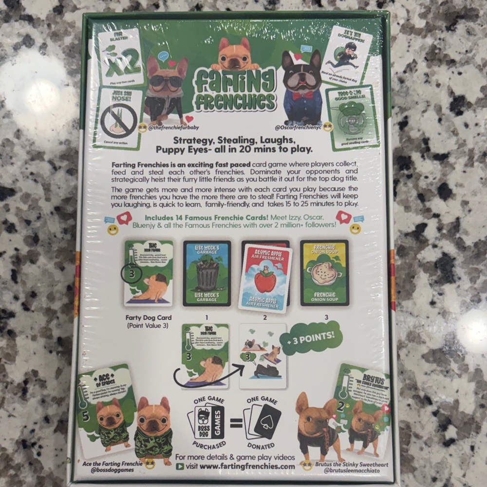 Farting Frenchies Card Game - Picture 2 of 2